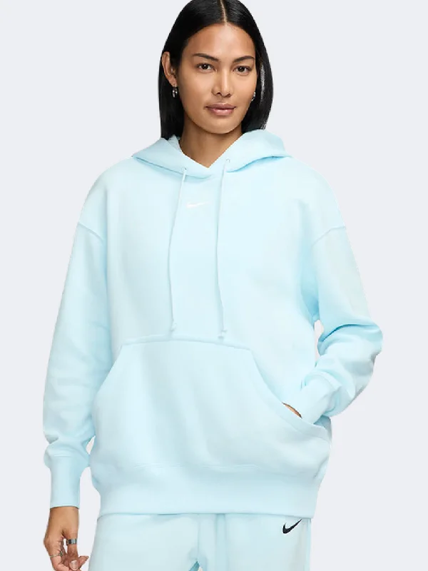 Nike Sportswear Phoenix Fleece Oversized Women Lifestyle Hoody Glacier Blue/Sail