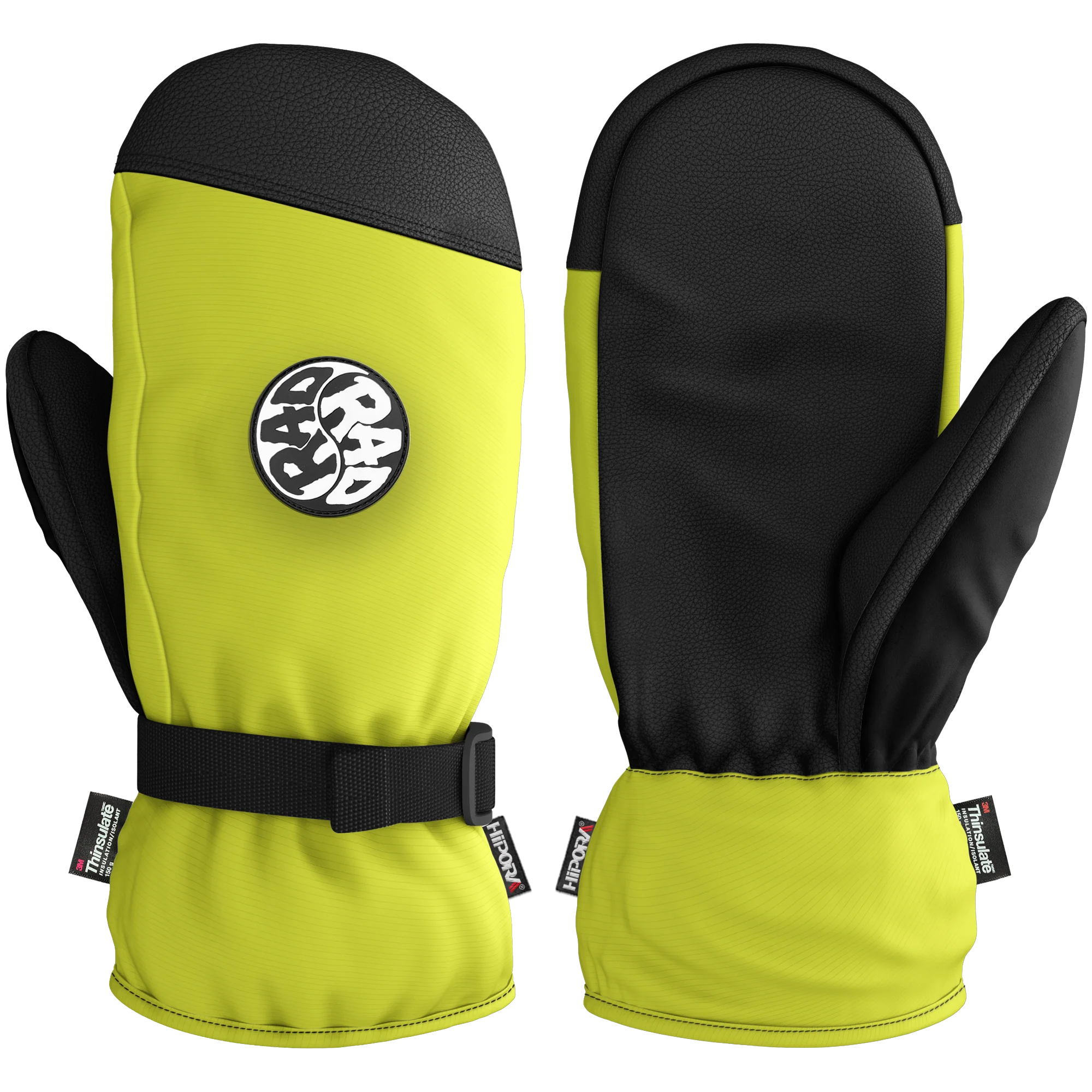 Rad Sidehit Mitt Safety Yellow