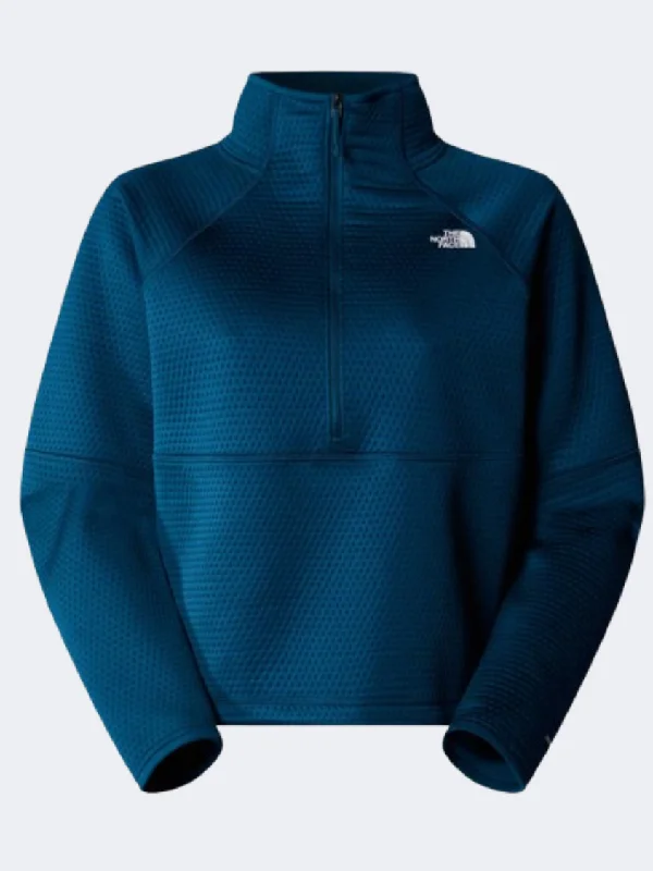 The North Face Dotknit Thermal Women Hiking Fleece Midnight Petrol