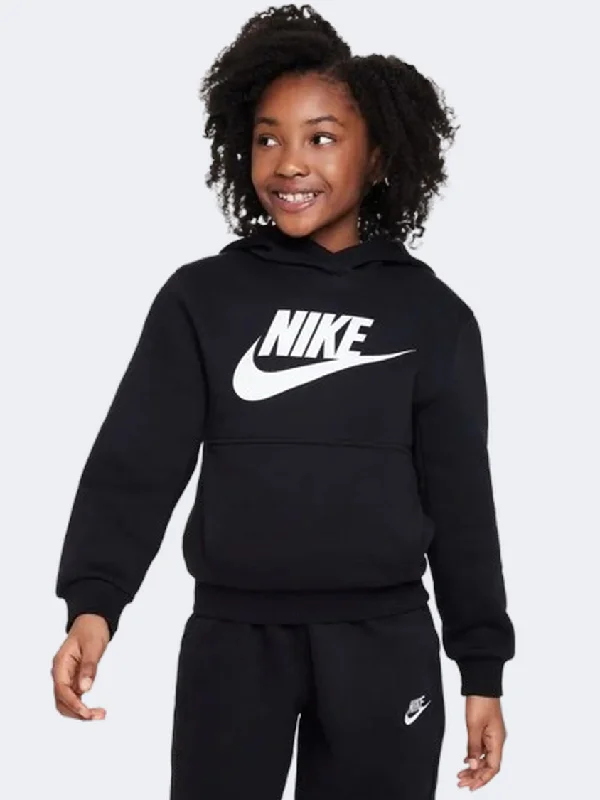 Nike Sportswear Club Fleece Boys Lifestyle Hoody Black/White