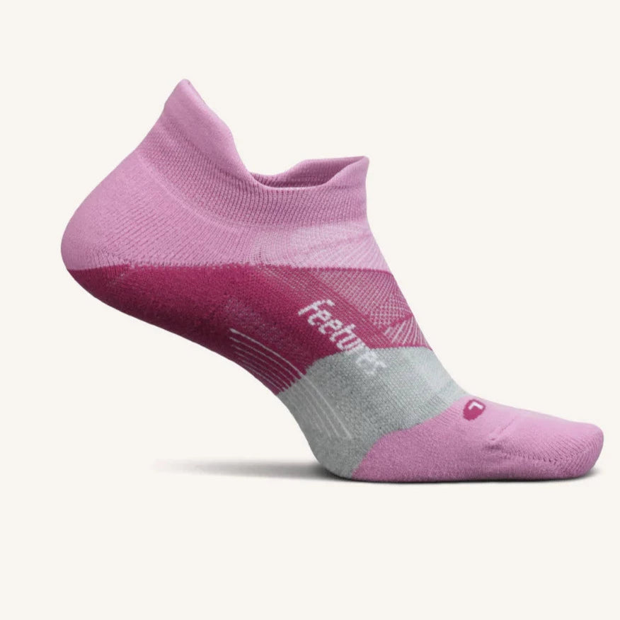 Feetures Elite Light Cushion No-Show Socks Push Thru Pink