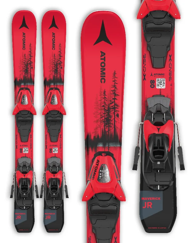 Atomic Maverick XS Kids Skis + C5 GW Bindings 2025