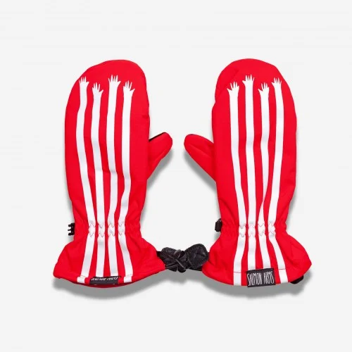 Salmon Arms Classic Mitt - Red Stripes