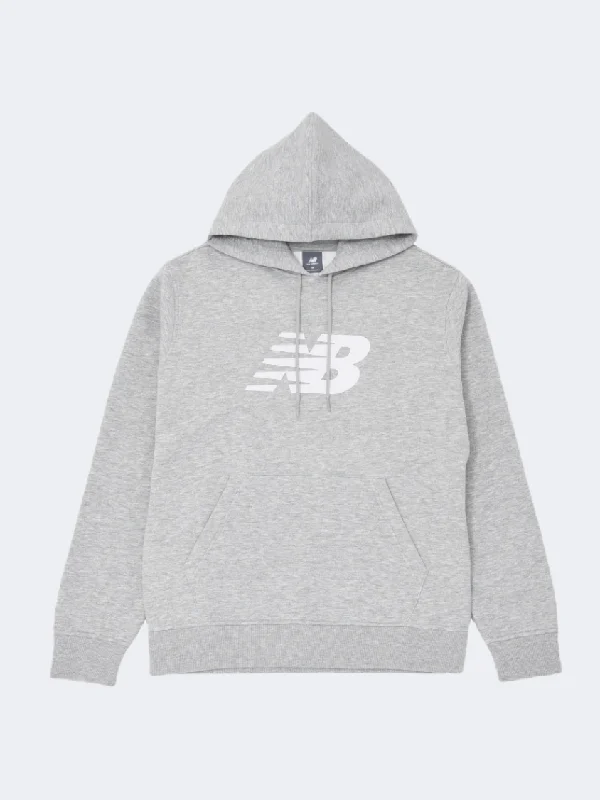 New Balance Essentials Core Fleece Men Lifestyle Hoody Athletic Grey