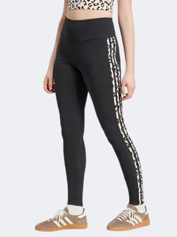 Adidas Leopard Aop Women Original Tight Black