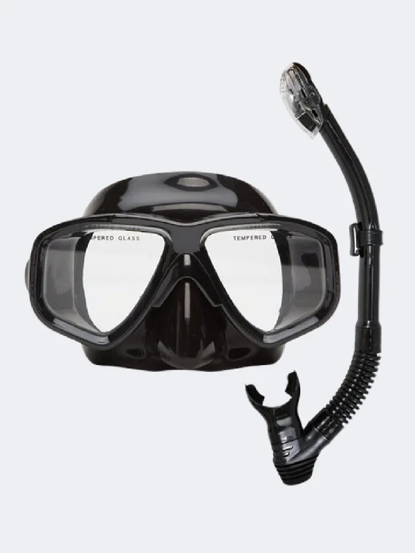 Xs Scuba Oceanways Caribbean Combo Unisex Diving Mask Black