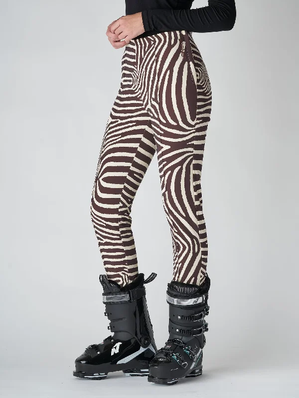 Elaine Zebra Stretch Ski Pant