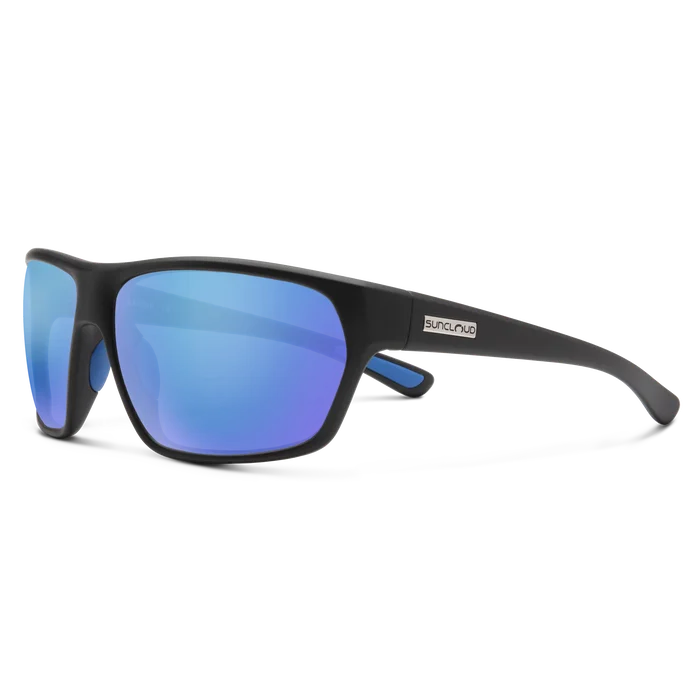 Matte Black + Polarized Blue Mirror Lens