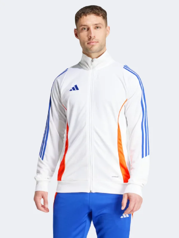 Adidas Tiro 24 Men Football Jacket White/Red/Blue