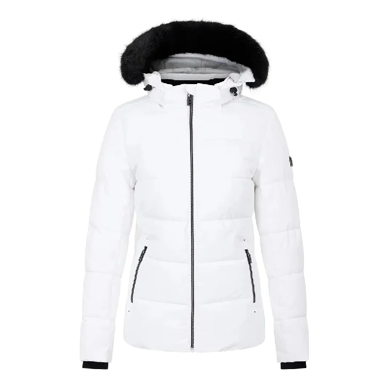 Glamourize V Baffled Ski Jacket - White