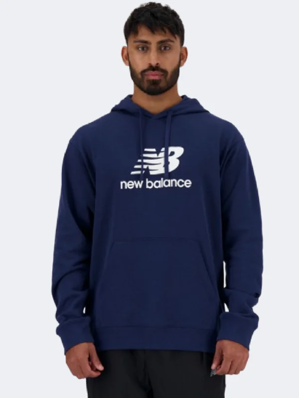 New Balance Sport Essentials Logo Men Lifestyle Hoody Navy