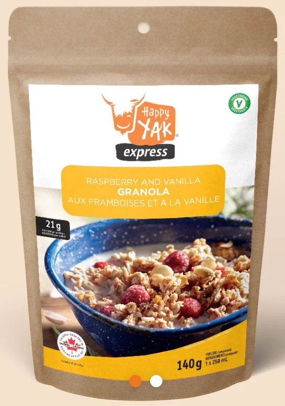 HAPPY YAK RASPBERRY AND VANILLA GRANOLA