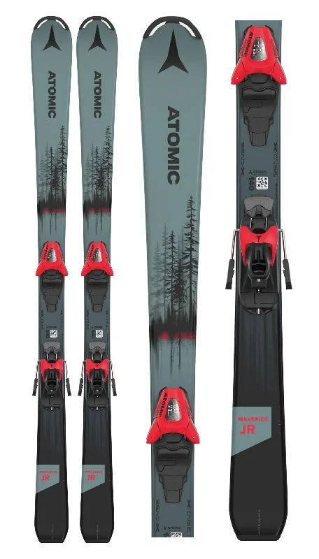 Atomic Maverick Jr Kids Skis with L6 Grip Walk Bindings 2024