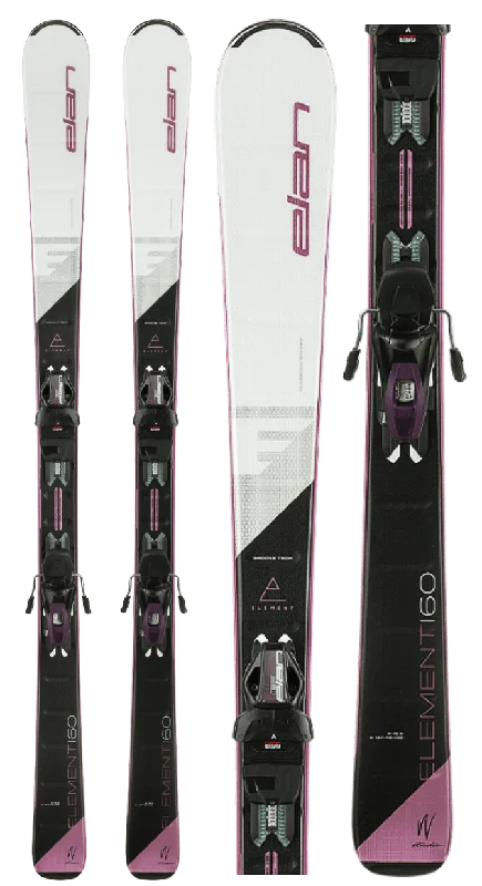 Elan Element White Women’s Ski with ELW 9.0 GW Binding